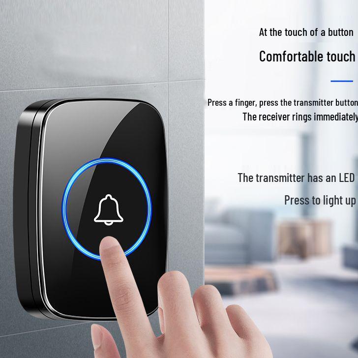 Wireless Smart Doorbell with Remote Control - Long Range, No Logo