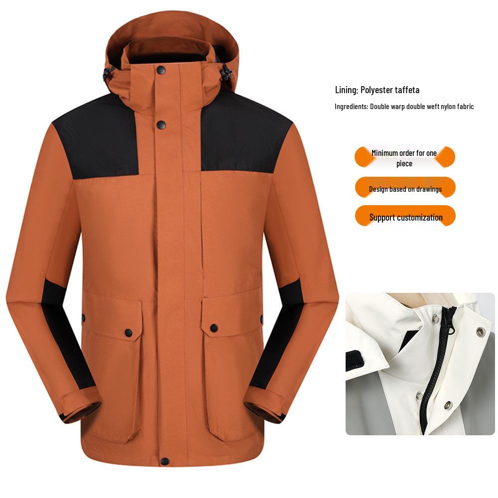 

Men s Outdoor Waterproof 3-in-1 Softshell Jacket with Custom Logo for Camping and Workwear XXXL