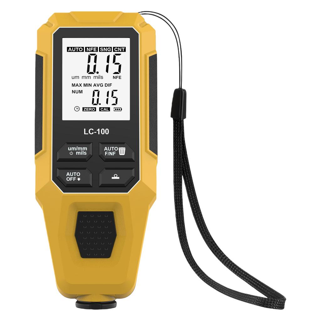 Paint Thickness Gauge Fe/NFe 0-2000um Measuring Range Car Coating Thickness Meter for Used Automotive Buyers and Detailers