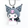 Sanrio Kuromi Black Angel Series PVC Mascot Keychain