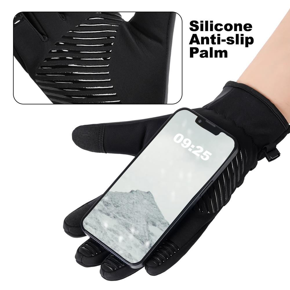 New Winter Warm Skiing Gloves Unisex Windproof Cold-proof Touch Screen Gloves For Men Outdoor Sports Running Hiking Cycling