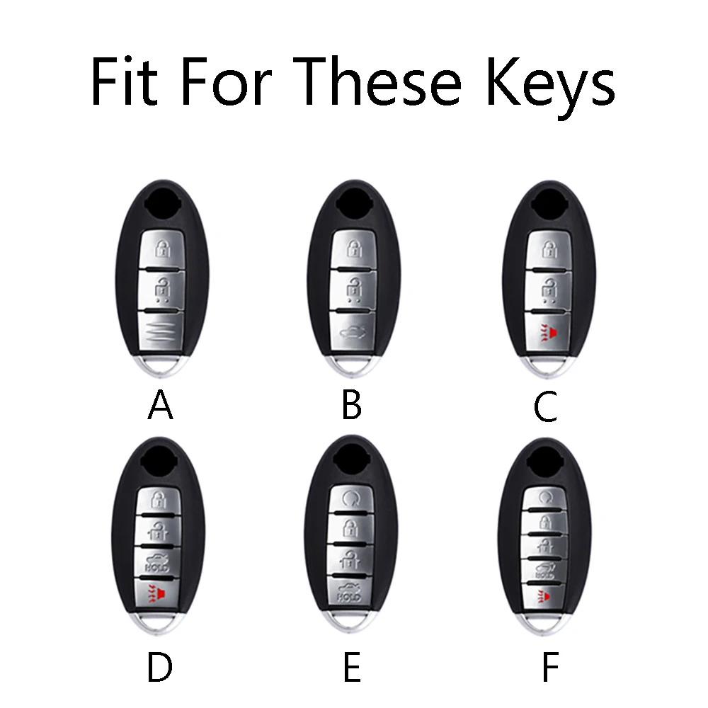 Abs Carbon Car Key Case Cover Shell For Nissan Qashqai X-Trail Versa Maxima Altima Rogue Murano Juke Tiida Infiniti Fx35 Qx60