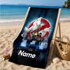 Custom Name Ghost Commando Team-Up Beach Towel Microfiber Beach Towel, Lightweight and Quick-Dry, for Summer Travel, Swimming Pool Gift
