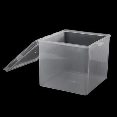 Translucent Storage Box With Lid For Jewelry Stationery Headwear Rectangular Collection Case Multipurpose Home Organizer Box