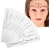 50pcs Disposable Eyebrow Ruler Sticker Eyebrow Shaping Tools for Makeup Measurement