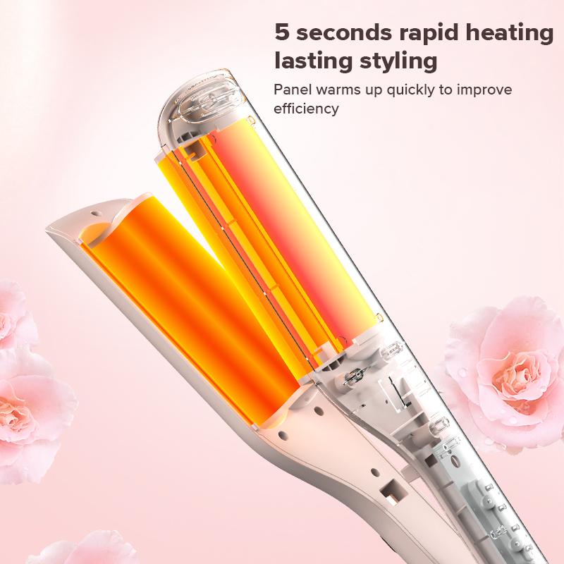 Hair Curling Iron Ceramic Professional Triple Barrel Hair Curler Egg Roll Hair Styling Tools Hair Styler Wand Curler Irons