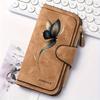 Butterfly Pattern Women's Long Wallet Multi - functional Snap Button Coin Purse Cat Lover Gift Daily Commute Outdoor Travel Home Use Model 0110PYT