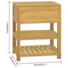 Bathroom Cabinet 60 x 45 x 75 cm Solid Teak Wood