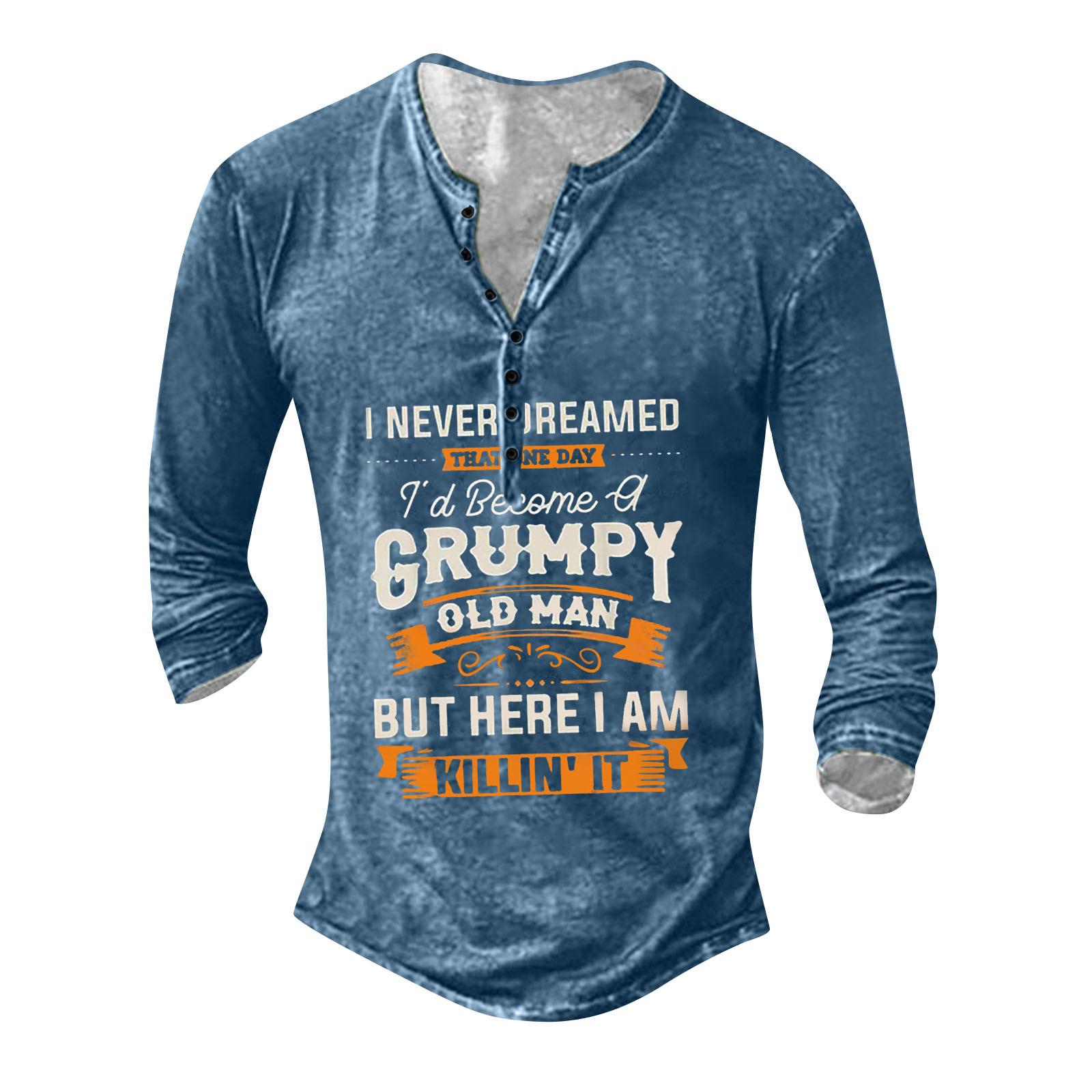 

Мужская модная футболка с длинным рукавом и вышивкой, весенне-осенний пуловер с длинными рукавами и принтом, толстовка XXXL синий