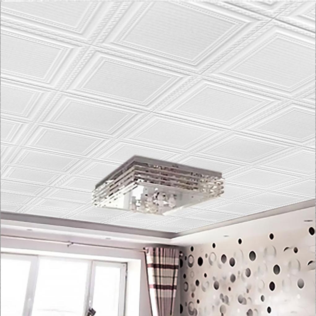 10piece Self Adheve Ceiling Tiles Waterproof Foam Panel For DIY Home Decor 3d Foam Wall Sticker