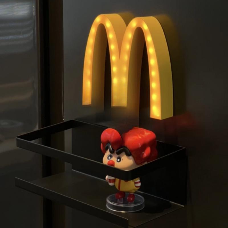 McDonald's ytterdörr & kylskåpsmagnet Ljus - Nattlampa Dekoration, Fri frakt