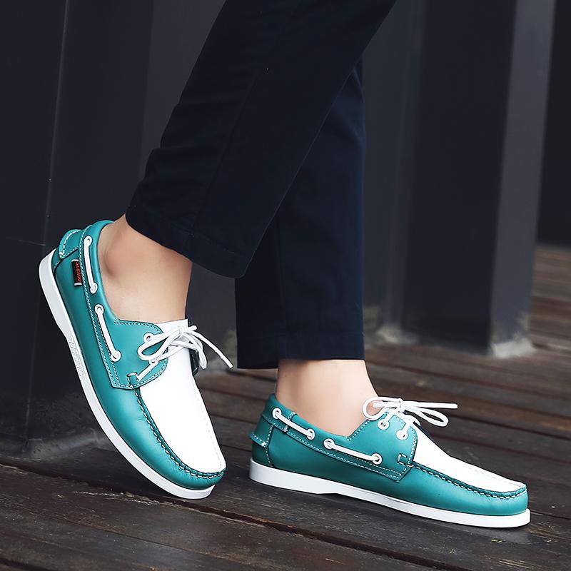 Men's 2-Eye Boat Shoe Non-Slip Casual Driving Walking Moccasin Penny Loafers