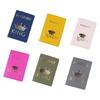 PU Leather Passport Cover Case for Women Men Cards Holder Wedding Travel Gift