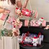 Caixa de Presente Criativa de Doces e Maçã para Véspera de Natal - Embalagem de Arte Floral DIY
