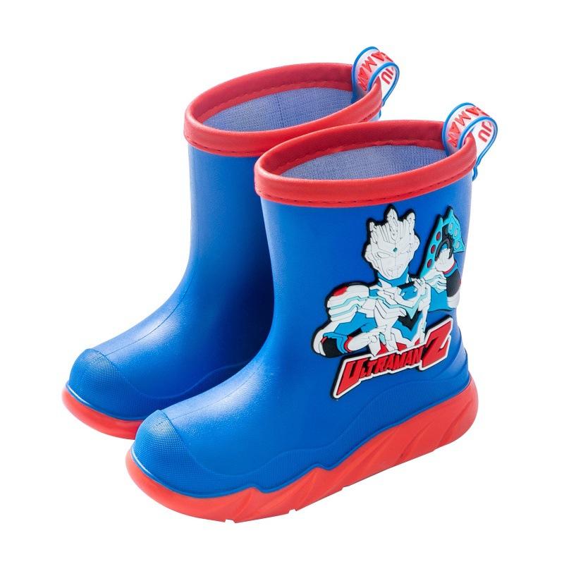 

Boys Rain Boots Ultraman Kindergarten Outdoor Thick-Soled Zero Children s Rain Shoes Toddler Lightweight Non-Slip Waterproof Rubber Shoes 220mm