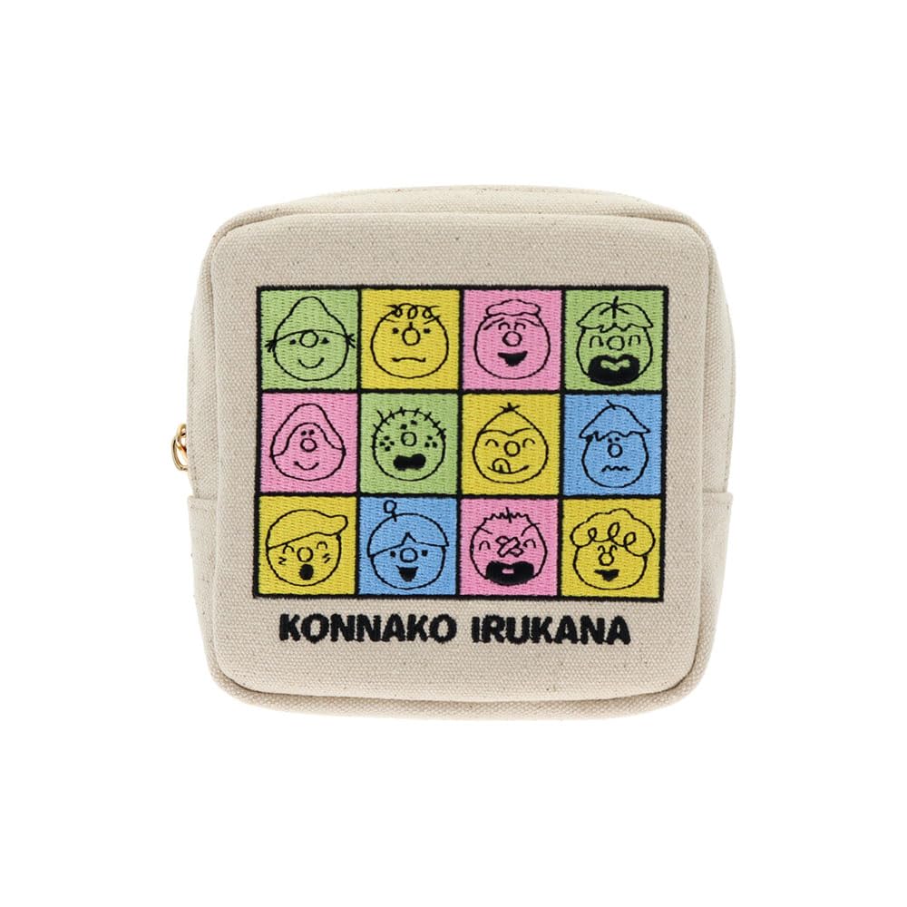 

Stationery Koi Iru Goods Pouch Square Face S2338270 Sun-Star Konna Kana