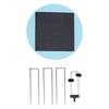 Solar Powered Water Agitator 0.5W Bird Bath Water Mixer Solar Panel Wiggler with Bracket for Garden