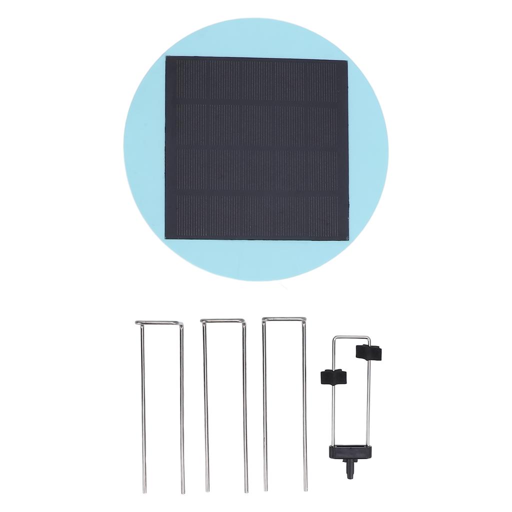 Solarbetriebener Wasserbeweger 0,5W Vogelbad Wassermischer Solarpanel Wiggler mit Halterung für Garten
