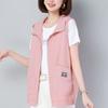 Summer Thin Vest Women's Short Style Outer Sunscreen Vest Oversized Loose Casual Hooded Waistcoat