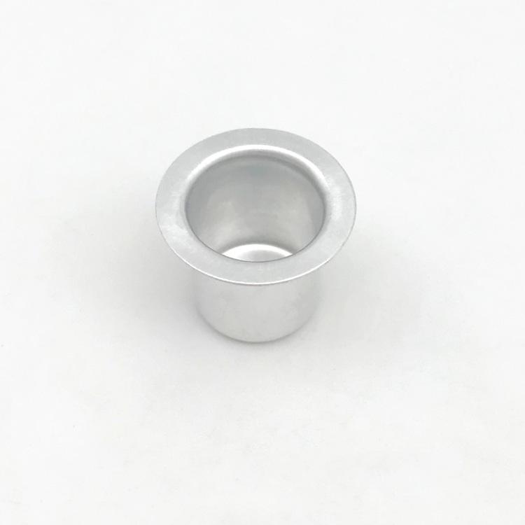White Aluminum Cup Candlestick Ornament for Dining Table - Christmas Candlelight Handicraft