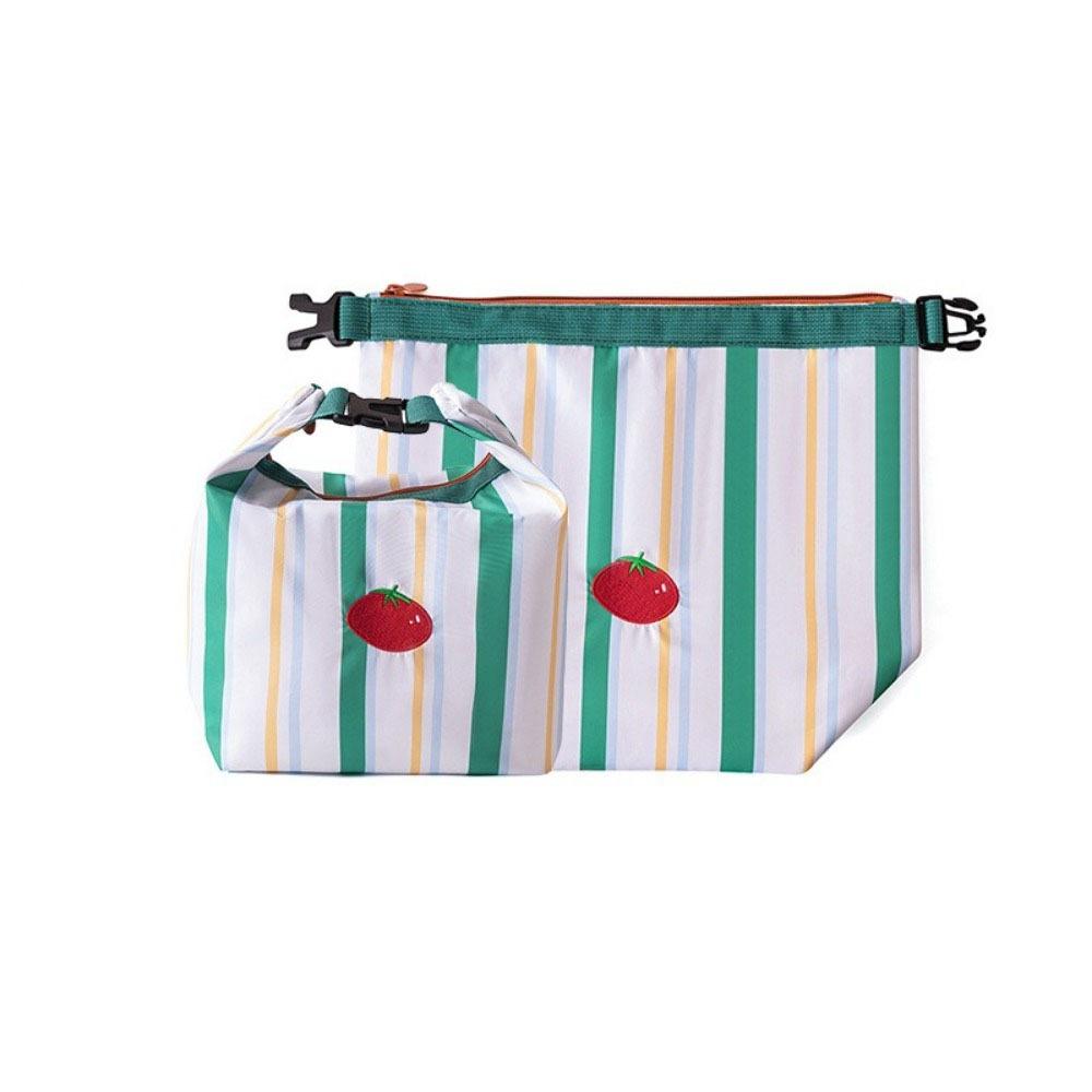 Large Capacity Lunch Bag Foldable Picnic Bag Cartoon Food Box Bag  Vegetable Storage Style2