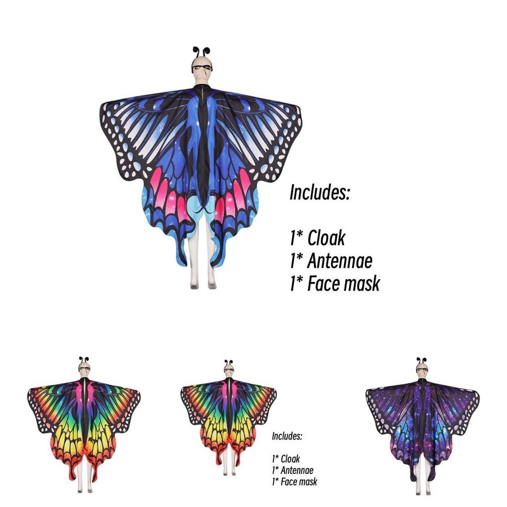 Sweet Dada New Arrival Butterfly Cape In Polyester For Cosplay And Dance Available In Multiple Colors Characters)