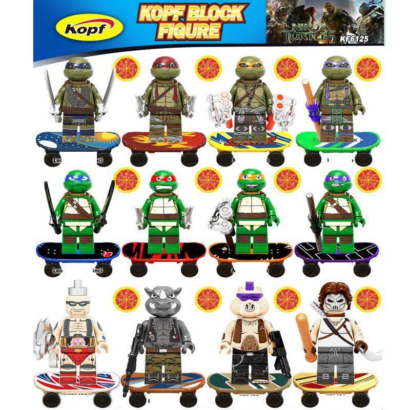 Teenage Mutant Ninja Turtles Building Blocks Kid's Toys For Imaginative Play