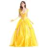 Halloween Princess Dress Yellow Fairy Dress European Retro Court Dress Fairy Tale Themed Costume, Bell Princess Dress