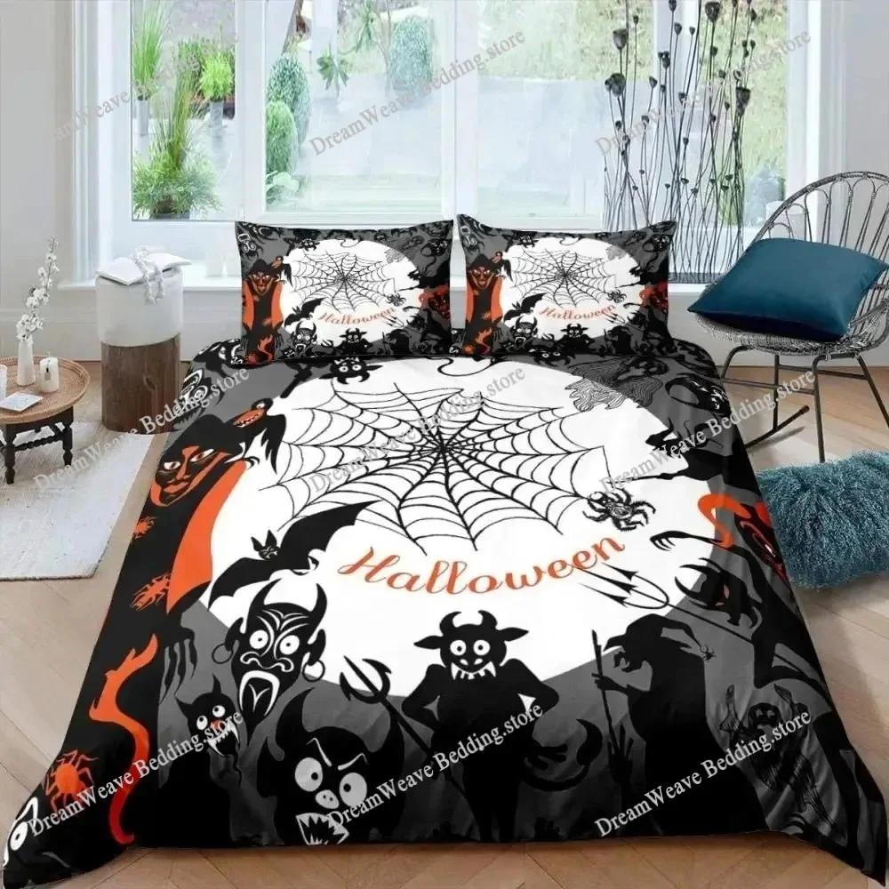 Copripiumino Stampato 3D Motivo Vampiro Volante di Halloween Copripiumini Per Bambini Set Biancheria da Letto Singolo Twin Queen King Tessile per la Casa