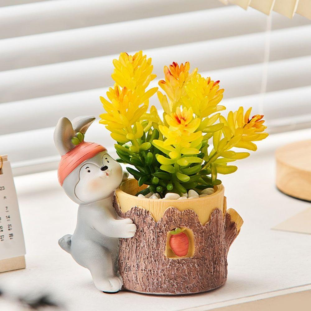 Cartoon Animal Ornaments Room Decor Decorative Makeup Brush Holder School Office Supplies