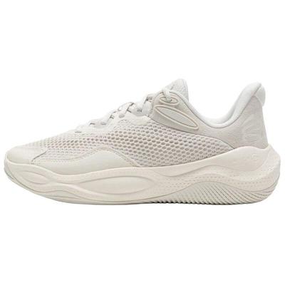 Curry Splash 24 Abriebfeste Atmungsaktive Niedrige Basketballschuhe Unisex Weiße Sneaker 3028193-110