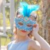 1Pcs Peacock Feathers Party Mask Lace Masquerade Mask New Half Face Mask  For Adult Child