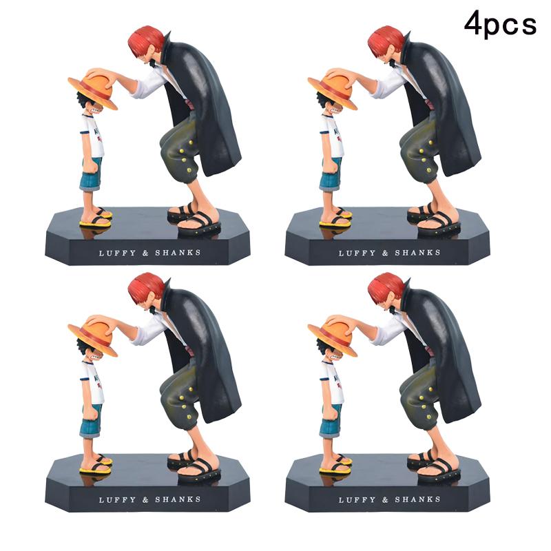 18cm One Piece Anime Figure Four Emperors Shanks Straw Hat Luffy Action Figure Sabo Ace Sanji Roronoa Zoro Figurine toy