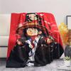 1PC Luffy D Patterned Flannel Blanket Suitable For All Seasons For Home Decor Warmth And Comfort Gifts Holiday Present