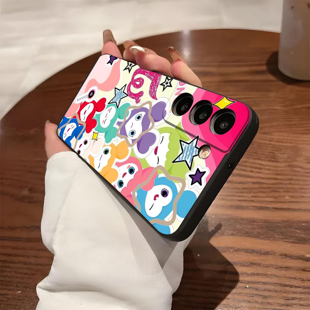 Laburi Twice-Lovelys Phone Case For Samsung S26 S25 S24 FE S23 S22 S21 Plus S20 Ultra Note20Ultra Black Soft Shell Galaxy S24 Ultra