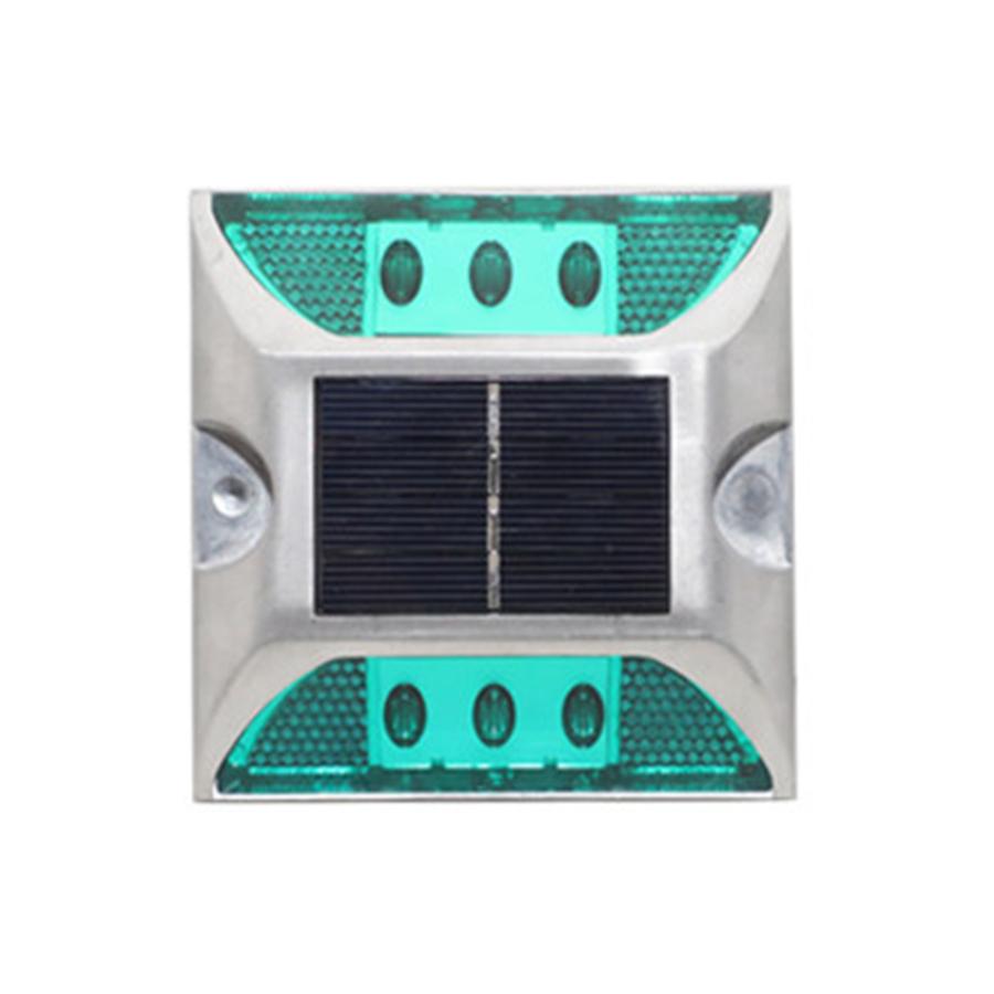 Solar-Terrassenleuchte Außen Solar-Einfahrts-Dockleuchten 6 LEDs IP68 Wasserdicht Straßenmarkierer für Stufen Hinterhof Weg Gehweg Dekor