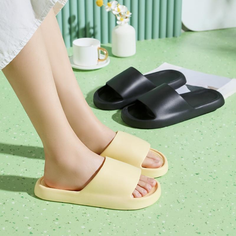 New Thick Platform Slippers for Women Summer Eva Soft Sole Non Slip Home Slides Woman Solid Thick Bottom Beach Flip Flops