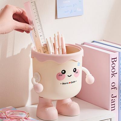 Süßer Schreibtischmülleimer, Mini-Schreibtisch mit hoher Ästhetik, Esstisch, Schlafzimmer, Bett, Haushalt kleine Müllaufbewahrungsbox