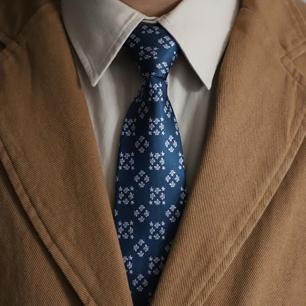 8CM Floral Neck Ties Adjustable Wedding Necktie Men Casual Business Formal Tie Party
