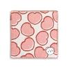 Chiikawa Heart Towel Handkerchief Pink Pile 41-1170080 Approx. 25x25cm