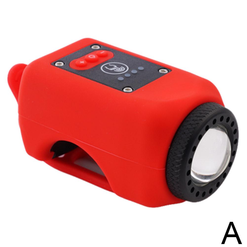 

Mountain Bike Electronic Horns Bell Rechargeable High Brightness LED Handlebar Lamp For Outdoor Cycling Bicycle Horn Light красный
