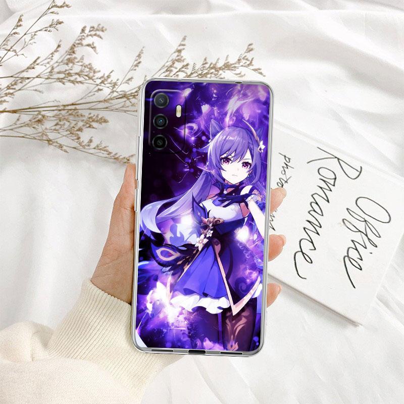 IK34 Genshin Impact Girl Case for Motorola E13 E15 E20 E22 E22I E22S E30 E32 E40 E7 E7I G Plus Power Play Stylus G22 G14
