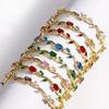 European High-End Zirconia Flower Women's Fashion Bracelet