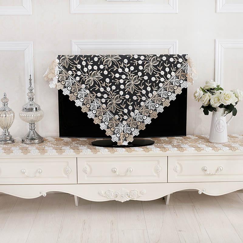 European Style Simple Modern Long Table Flag TV Cabinet Tea Table Flag Lace Fabric Art Pastoral Table Cloth