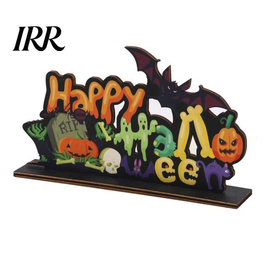 Layered Halloween Wood Crafts Wooden Ornaments for Tabletop Decorations, Stable Base Table Rustic Centerpieces Centerpiece Home Party And Spooky