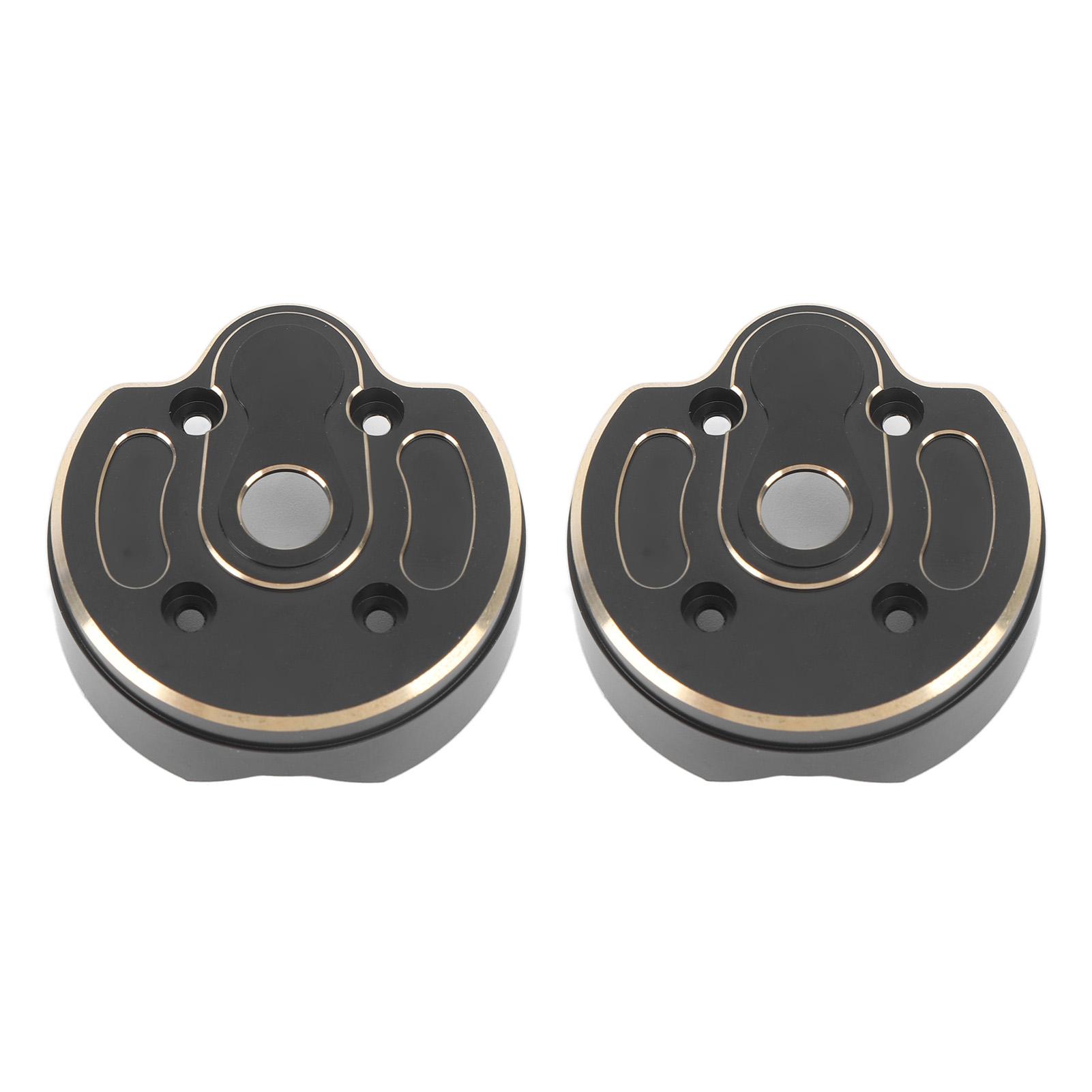 

2 шт. Кришка порталу для радіокерованої машини Чорна Латунь Міцна Захищена від іржі Кришка поворотного кулака порталу Підходить для Axial 1/10 Capra SCX10 III AR45P Вісь
