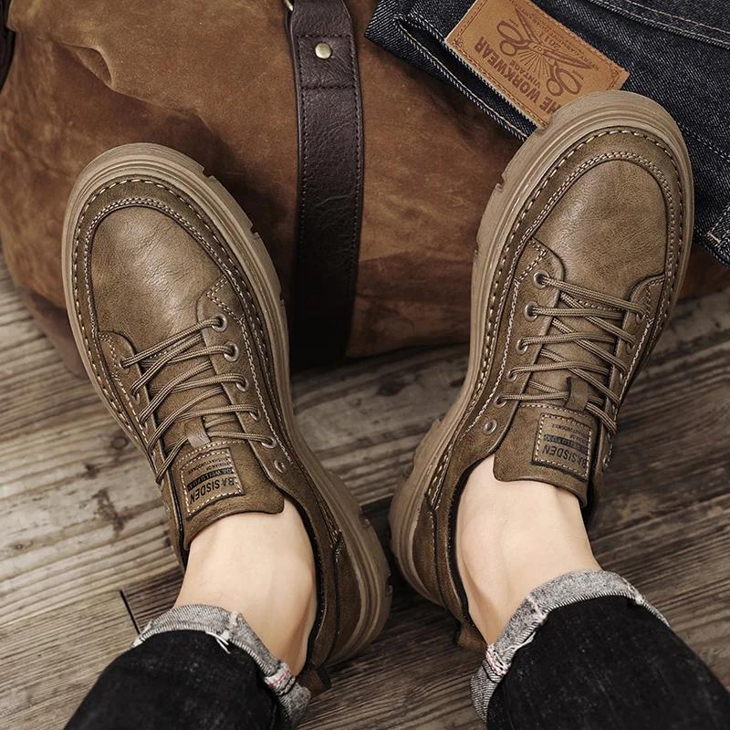 Fashion Luxury Brand Male Oxfords Footwear Lace-Up Classic Men Shoe Wedding Leather Fashion Business Shoes Men All-match Zapatillas Male