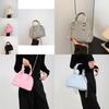 Trendy Street Style Shell Bag For Women 2024 Fashionable Simple Pu Shoulder Bag