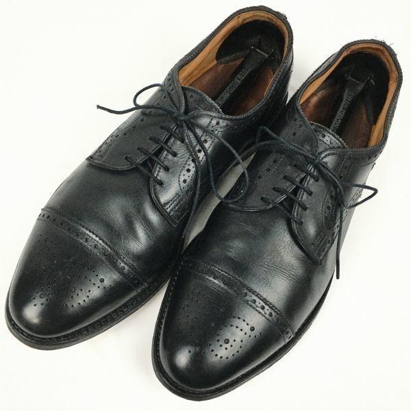 Allen Edmonds Sanford Vintage Cap Toe Shoes Black Size 9.5D 27.027.5 Men’s(USED)