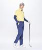 Coq Sportif Golfhosen Stoffhosen Stretch Einfarbig Business Golf LG5SLP00M NV00 [Le Golf] 2-Wege Herren (Marine)